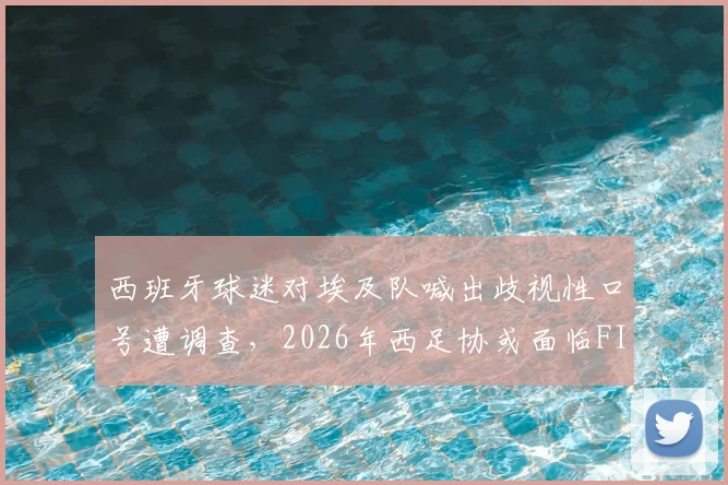 西班牙球迷对埃及队喊出歧视性口号遭调查，2026年西足协或面临FIFA严惩，事件详情与处罚分析